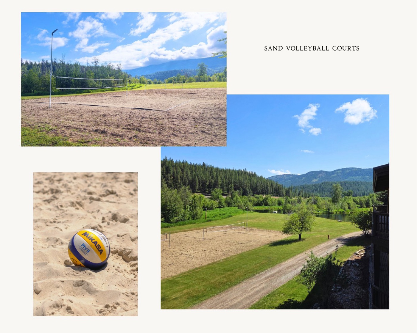 Sand volleyball courts