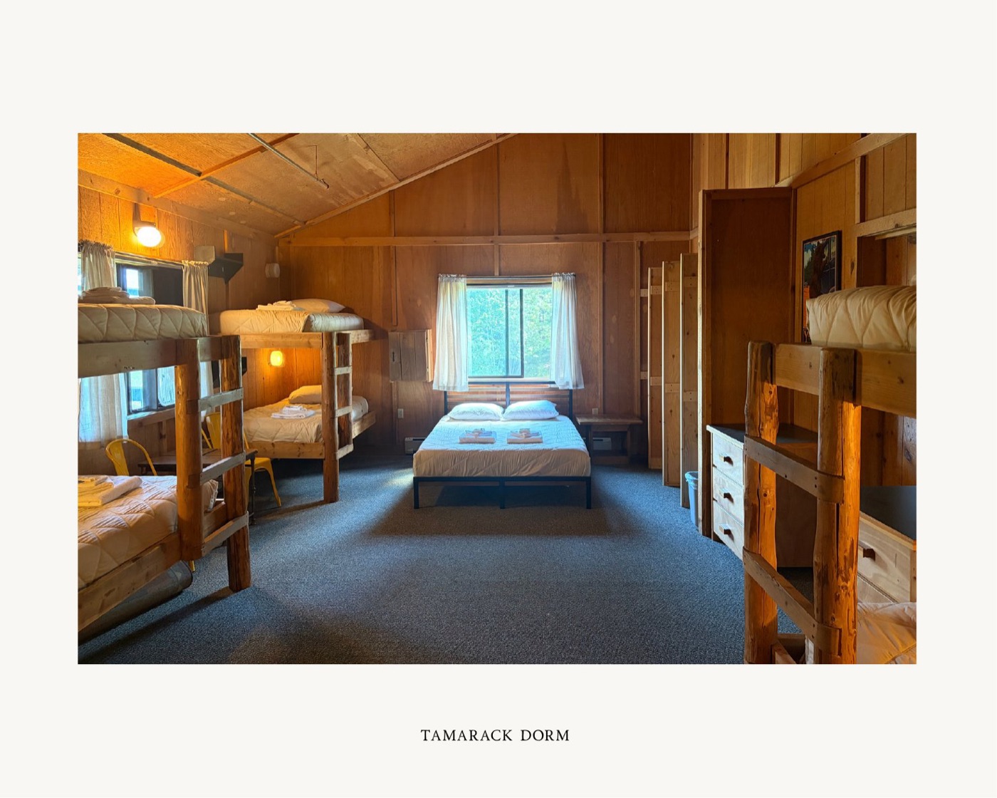 Tamarack Dorm, a room