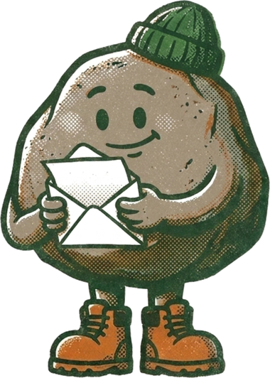 Barry Boulder reading a letter